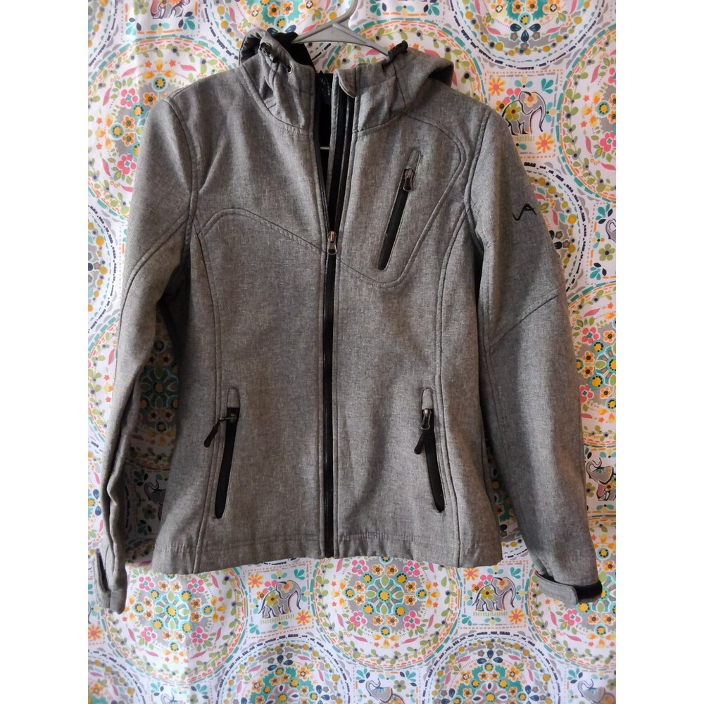 Vertical 9 Full Zip Fleece Lined Snow Jacket Coat Women's SMALL Gray Outdoors